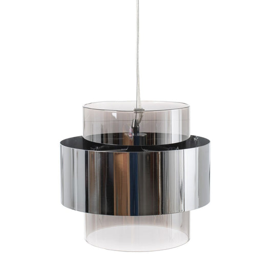 Ceiling Lamp 28 x 28 x 120 cm Crystal Metal Silver Ø 28 cm