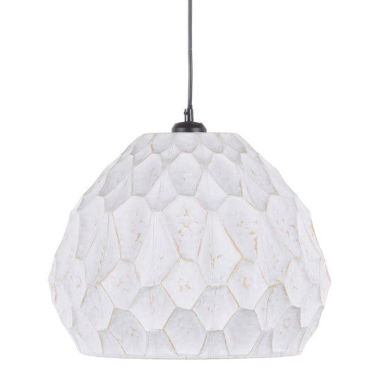 Ceiling Lamp 35.5 x 35.5 x 30 cm White Metal