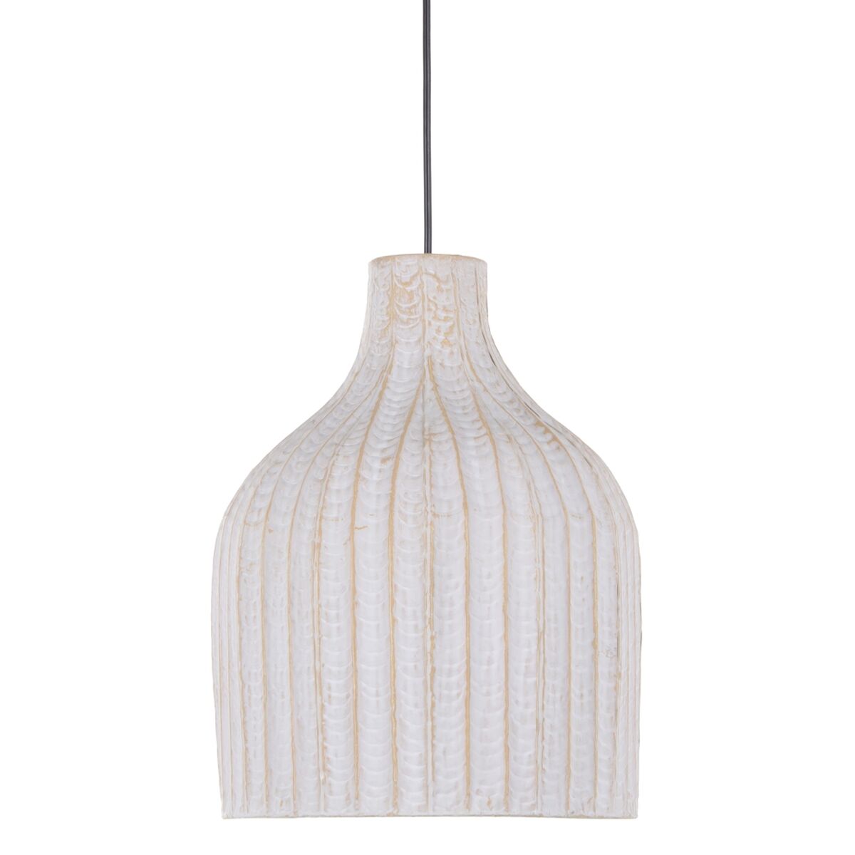 Ceiling Lamp 28.5 x 28.5 x 38 cm White Metal