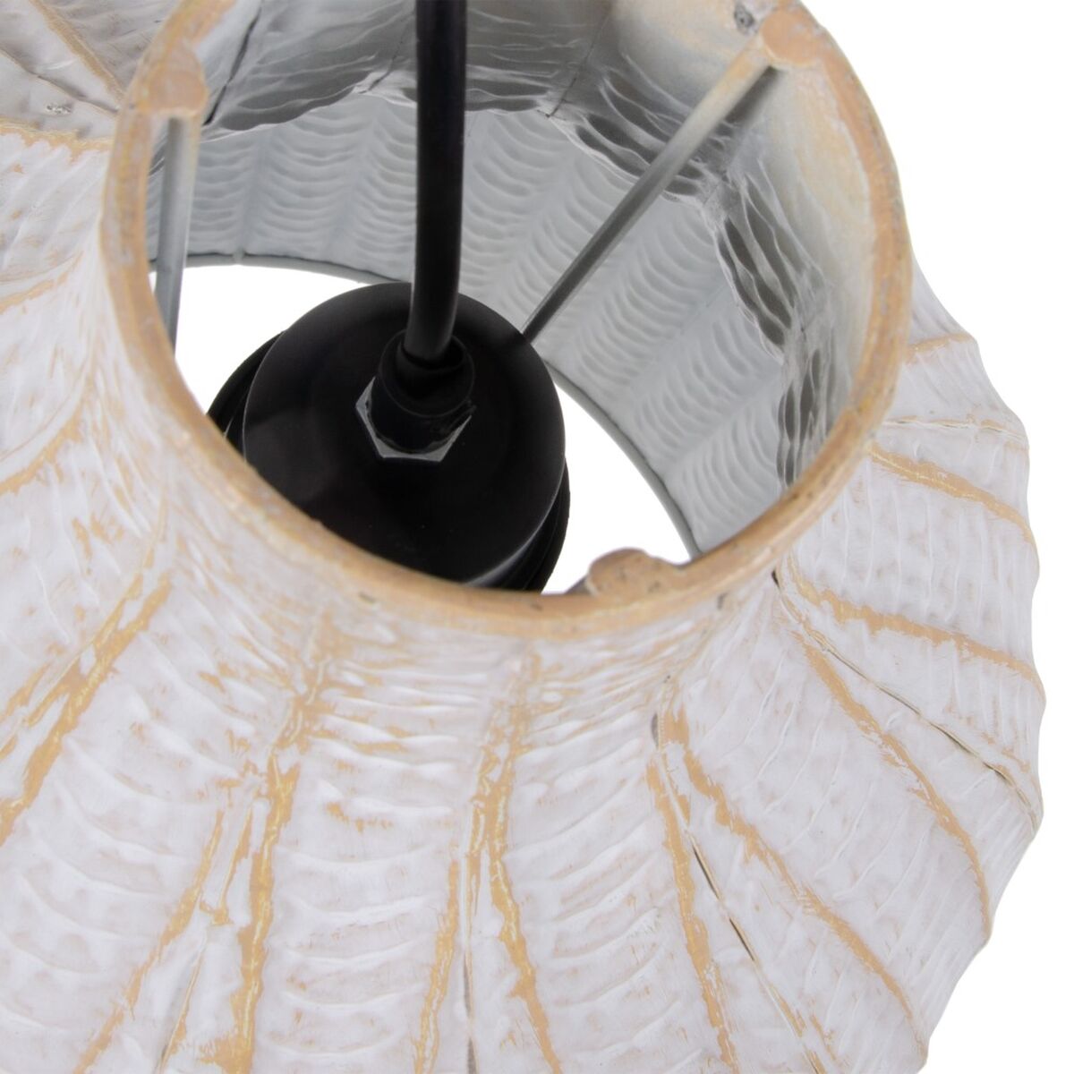 Ceiling Lamp 28.5 x 28.5 x 38 cm White Metal