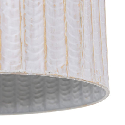 Ceiling Lamp 28.5 x 28.5 x 38 cm White Metal