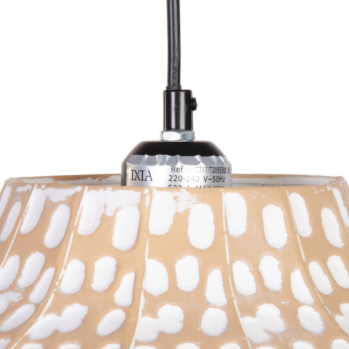 Ceiling Lamp 36.5 x 36.5 x 19 cm White Metal