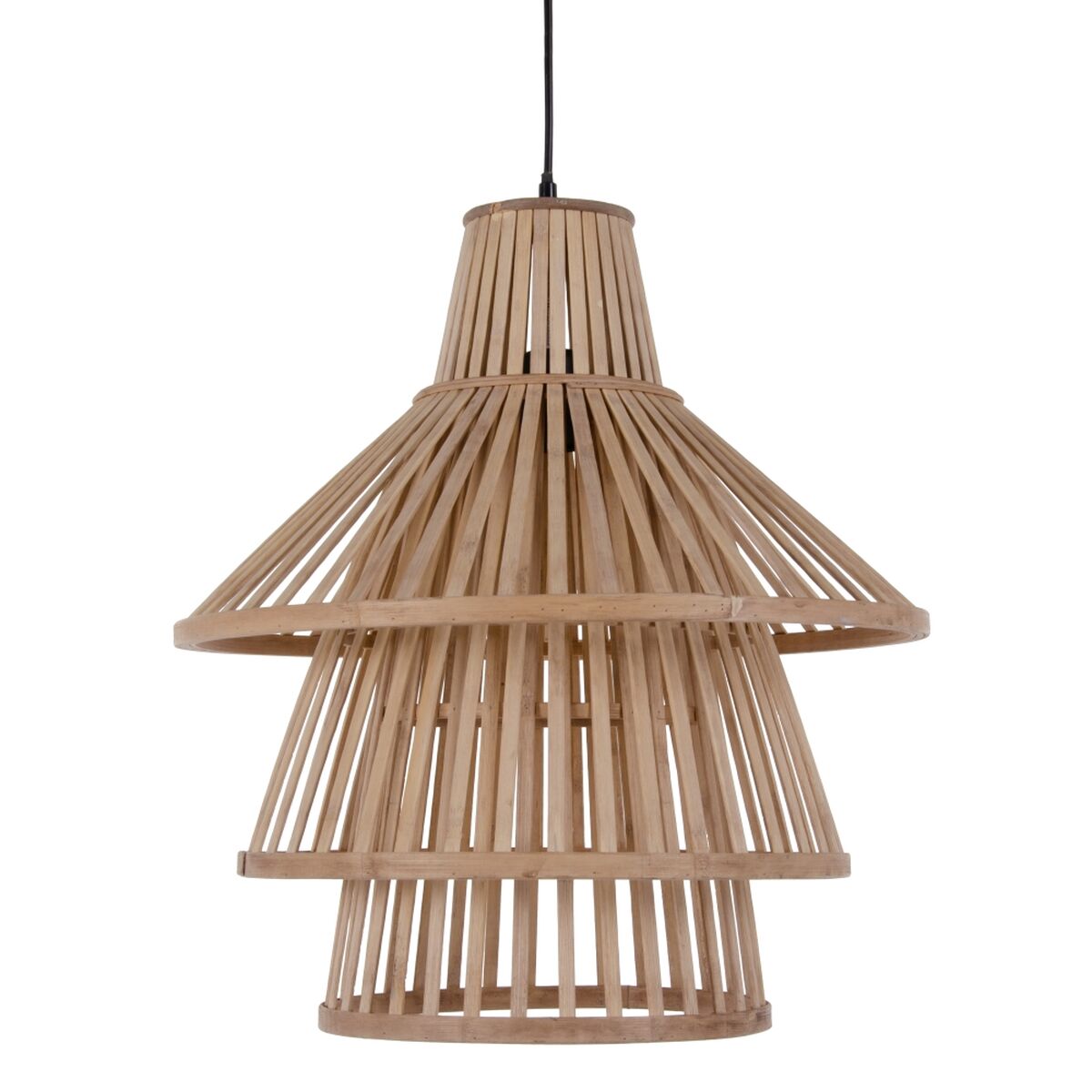 Ceiling Lamp 53 x 53 x 54 cm Natural Black Bamboo 220 V 240 V