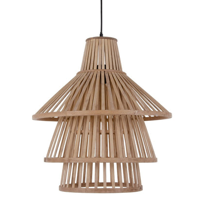 Ceiling Lamp 53 x 53 x 54 cm Natural Black Bamboo 220 V 240 V