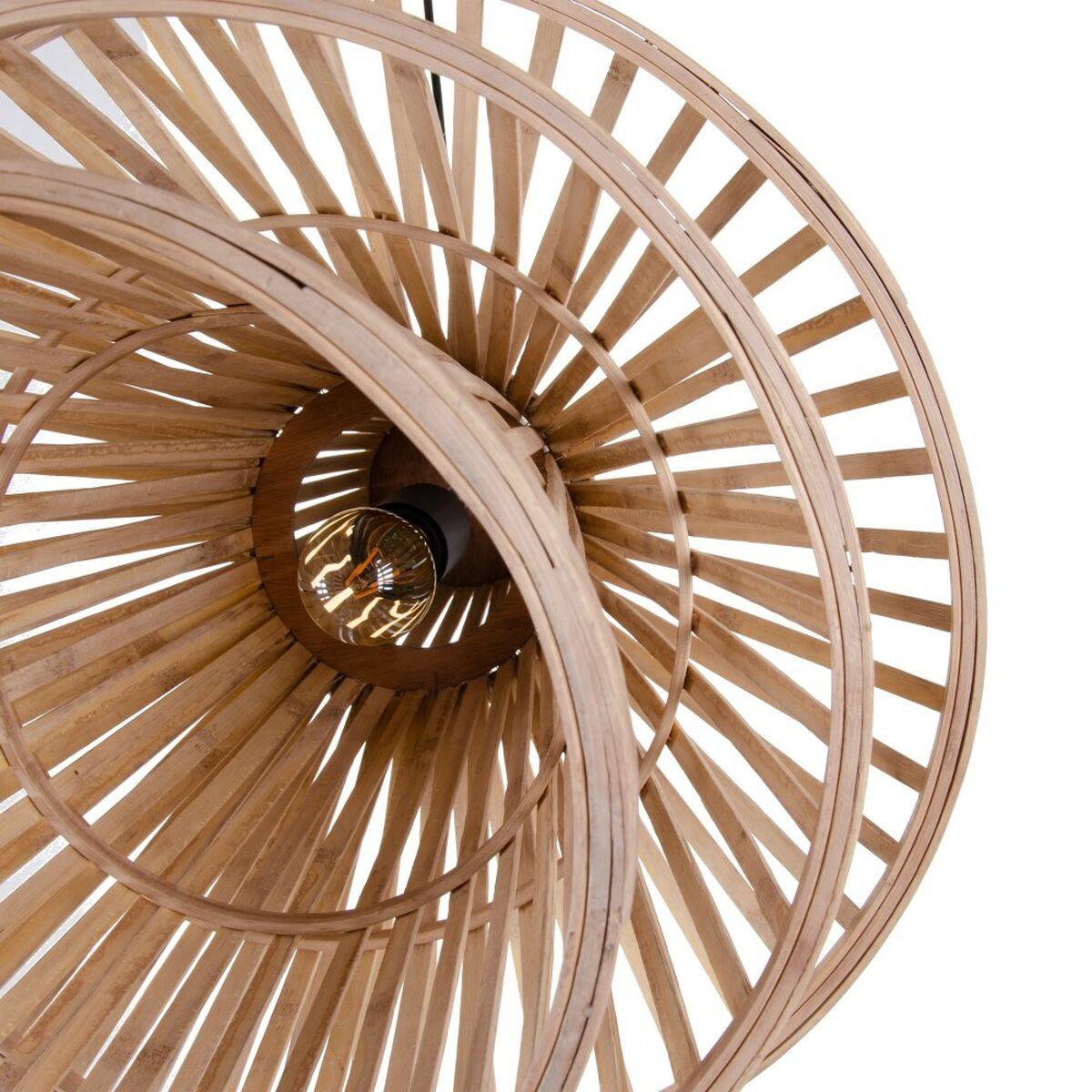 Ceiling Lamp 53 x 53 x 54 cm Natural Black Bamboo 220 V 240 V