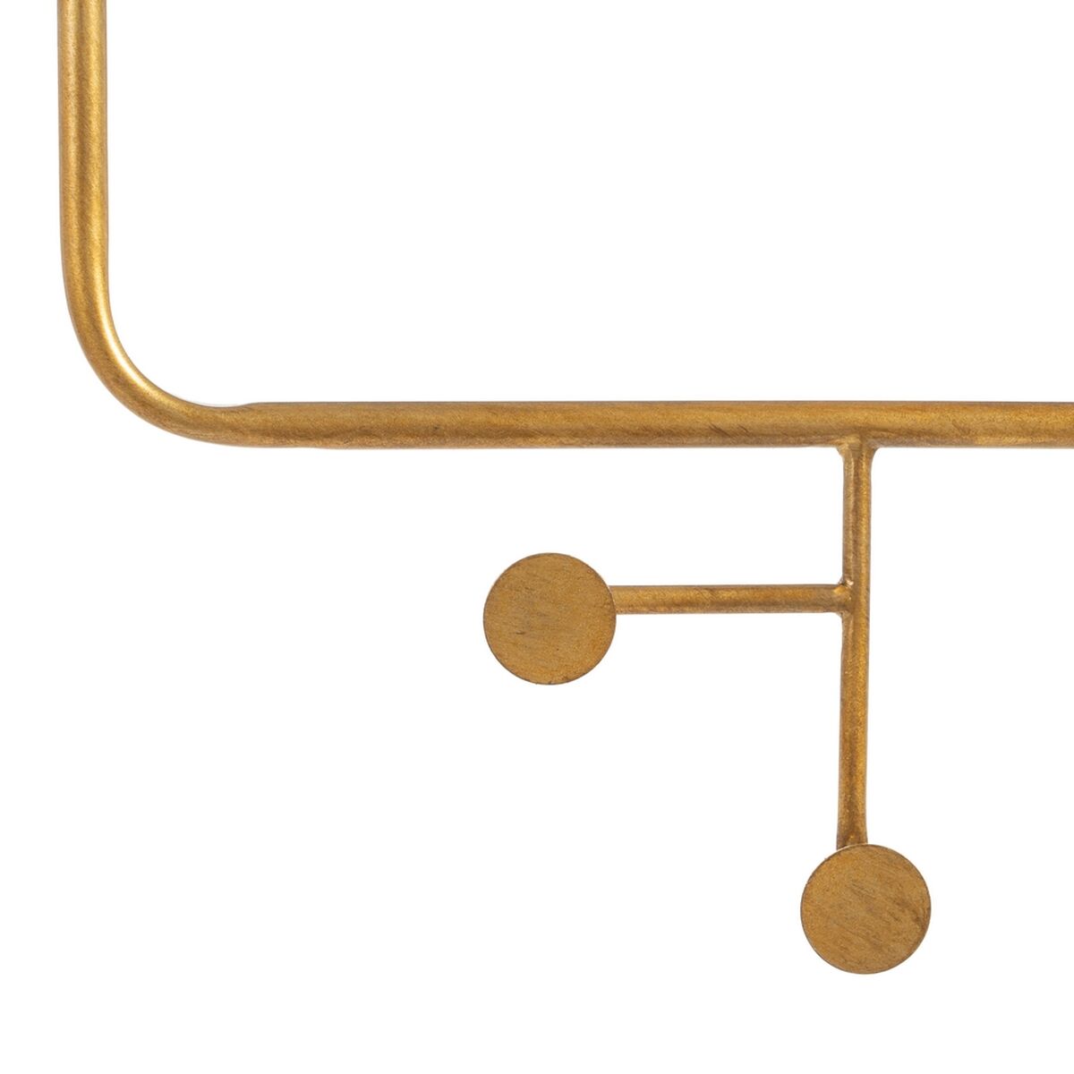 Wall Mirror 76 x 6 x 104 cm Gold Metal