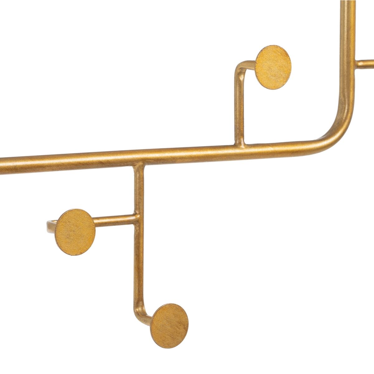 Wall Mirror 76 x 6 x 104 cm Gold Metal