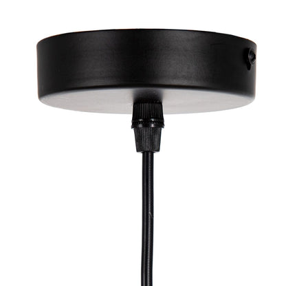 Ceiling Lamp 40 x 40 x 234 cm Black Glass Metal Ø 15 cm Modern