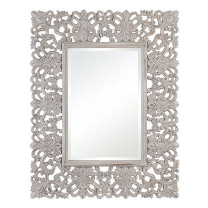 Espejo de pared Blanco Cristal 98 x 3 x 124 cm