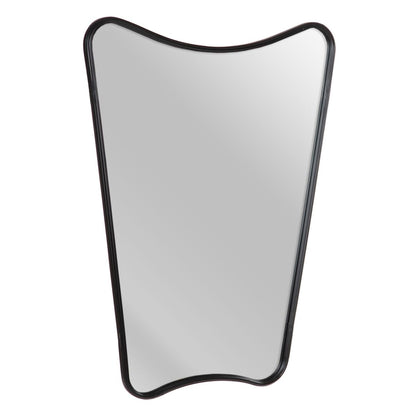 Wall Mirror 77 x 2.5 x 98 cm Black Metal