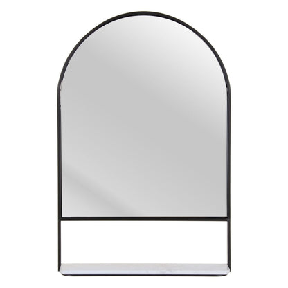 Wall Mirror 60 x 2.5 x 90 cm Black Metal Iron