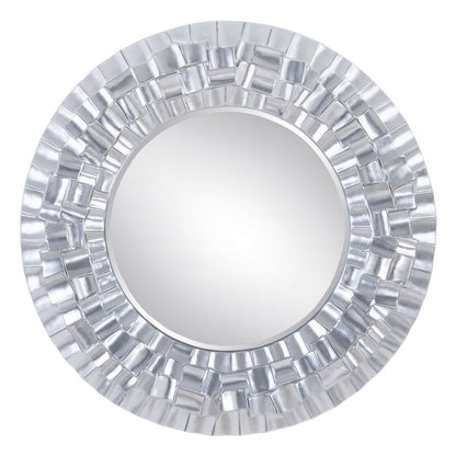 Wall mirror 118 x 10.2 x 118 cm Glass Silver Polyurethane