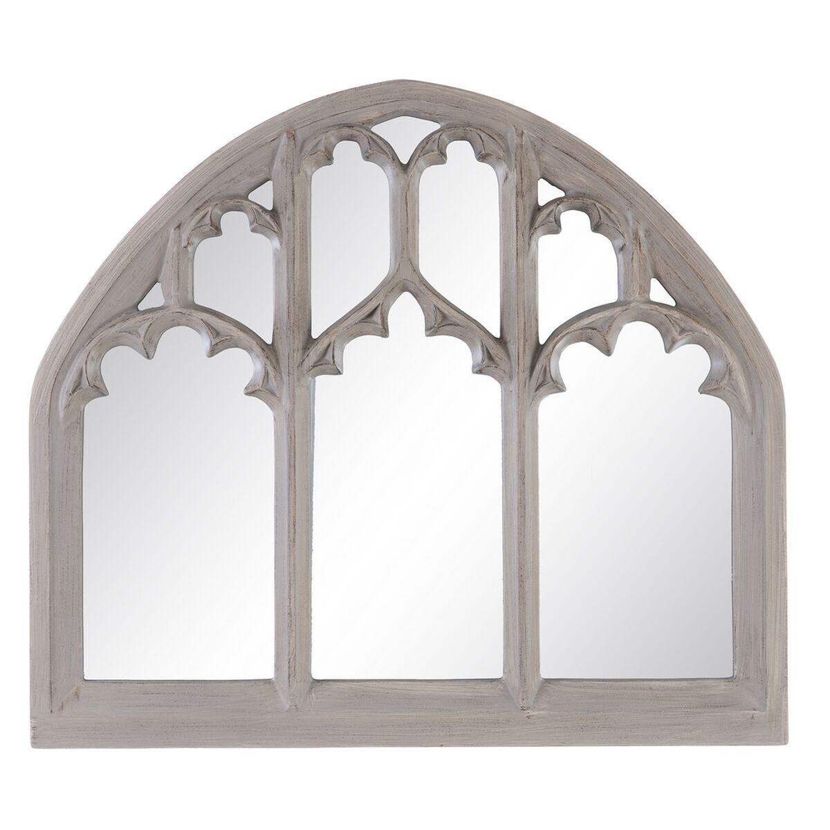 Wall mirror 106 x 94 x 5 cm Natural glass Polyurethane