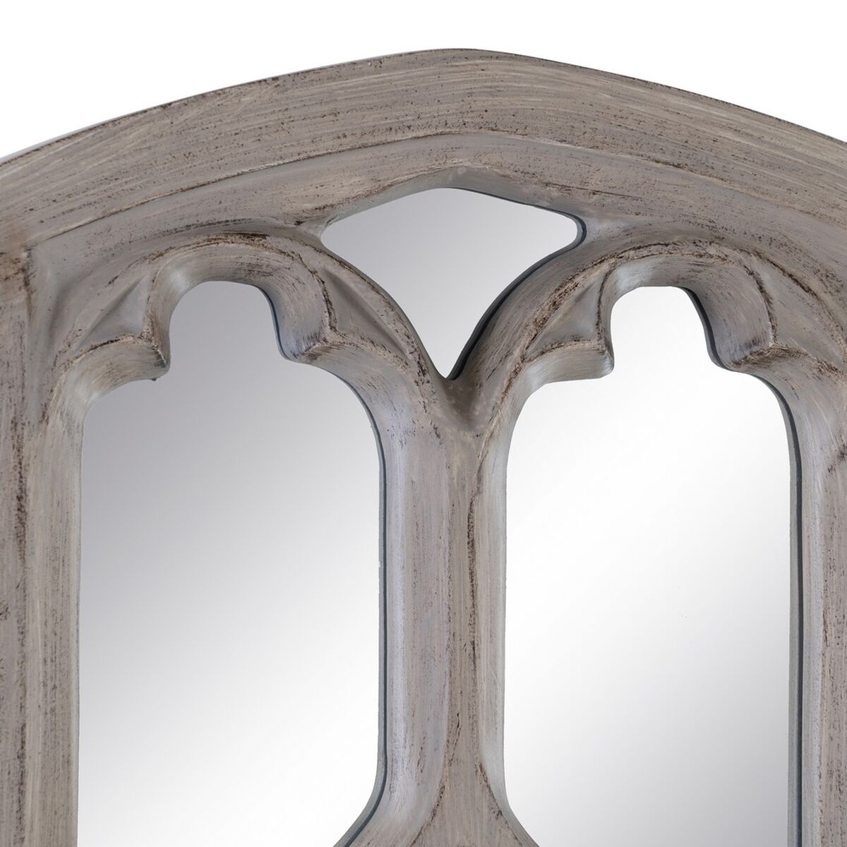 Wall mirror 106 x 94 x 5 cm Natural glass Polyurethane