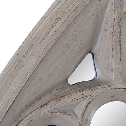 Wall mirror 106 x 94 x 5 cm Natural glass Polyurethane