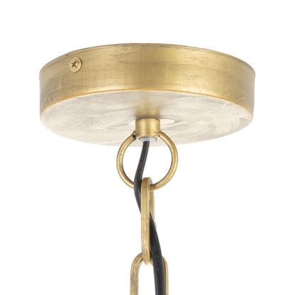 Ceiling Lamp 54 x 54 x 54 cm Metal Wood White