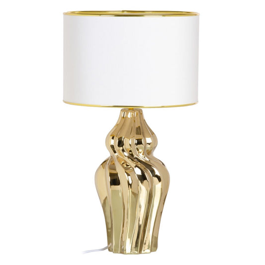 Table Lamp White Gold Ceramic 60 W 220-240 V 32 x 32 x 45 cm