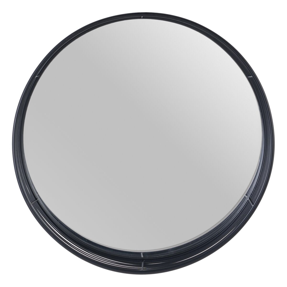 Wall Mirror 60.5 x 15.5 x 60.5 cm Black Metal