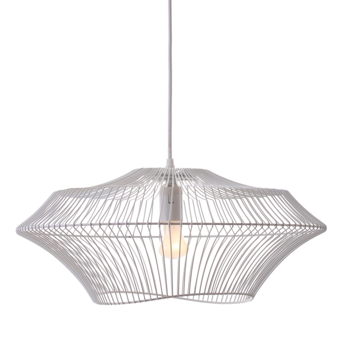 Ceiling Lamp 48.5 x 48.5 cm White Metal