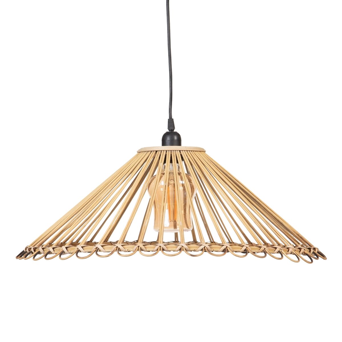 Ceiling Lamp 57 x 57 x 20.5 cm Natural Bamboo 220 V 240 V 60 W (2 Units)