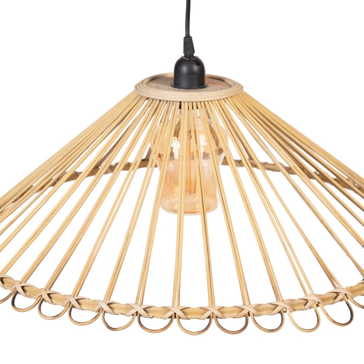 Ceiling Lamp 57 x 57 x 20.5 cm Natural Bamboo 220 V 240 V 60 W (2 Units)