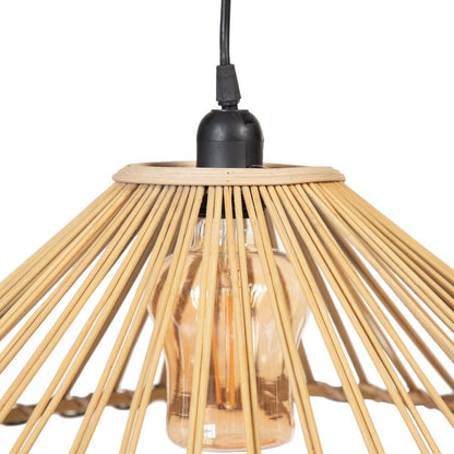 Ceiling Lamp 57 x 57 x 20.5 cm Natural Bamboo 220 V 240 V 60 W (2 Units)