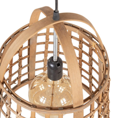 Ceiling Lamp 33.5 x 33.5 x 48.5 cm Natural Bamboo 220 V 240 V 60 W