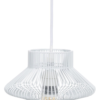 White Metal Ceiling Lamp 28 x 28 cm