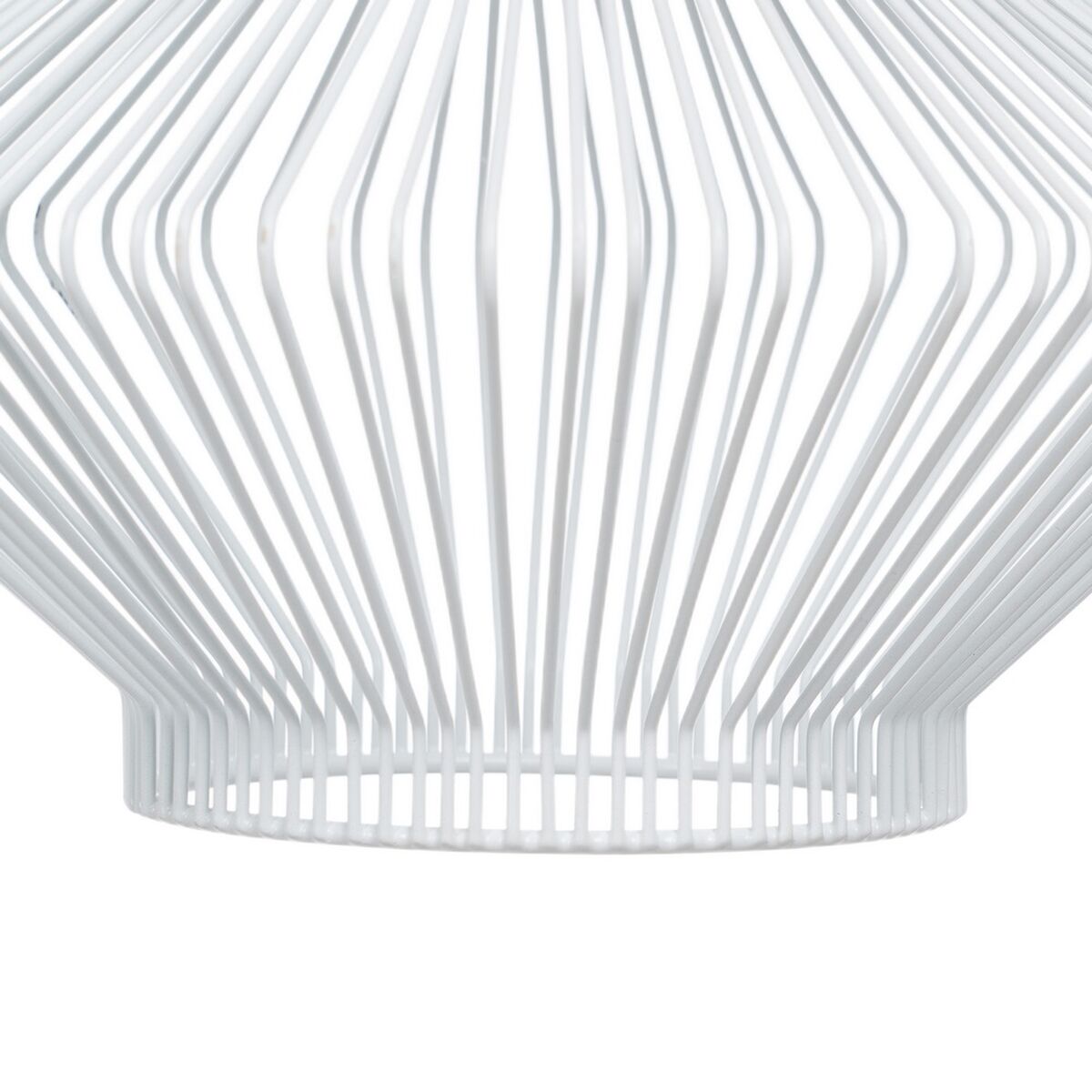 White Metal Ceiling Lamp 28 x 28 cm