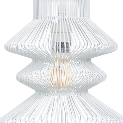 White Metal Ceiling Lamp 28 x 28 cm