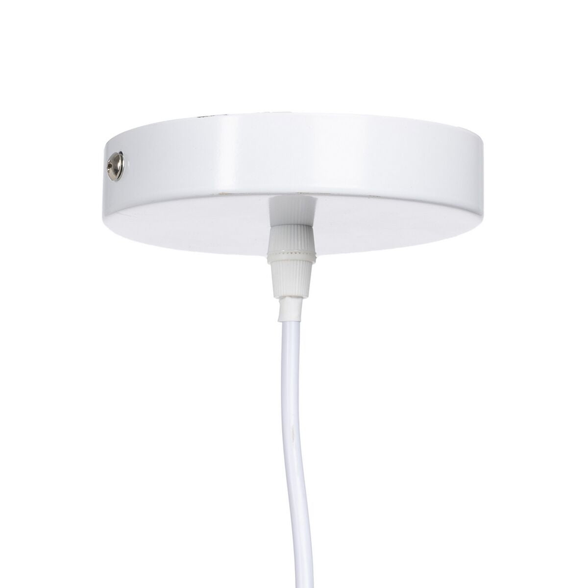 White Metal Ceiling Lamp 28 x 28 cm