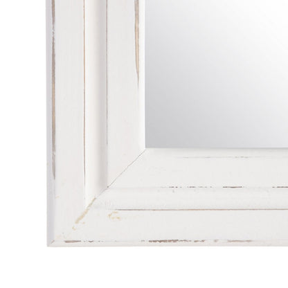 Wall mirror 63 x 3 x 110 cm White Fir wood