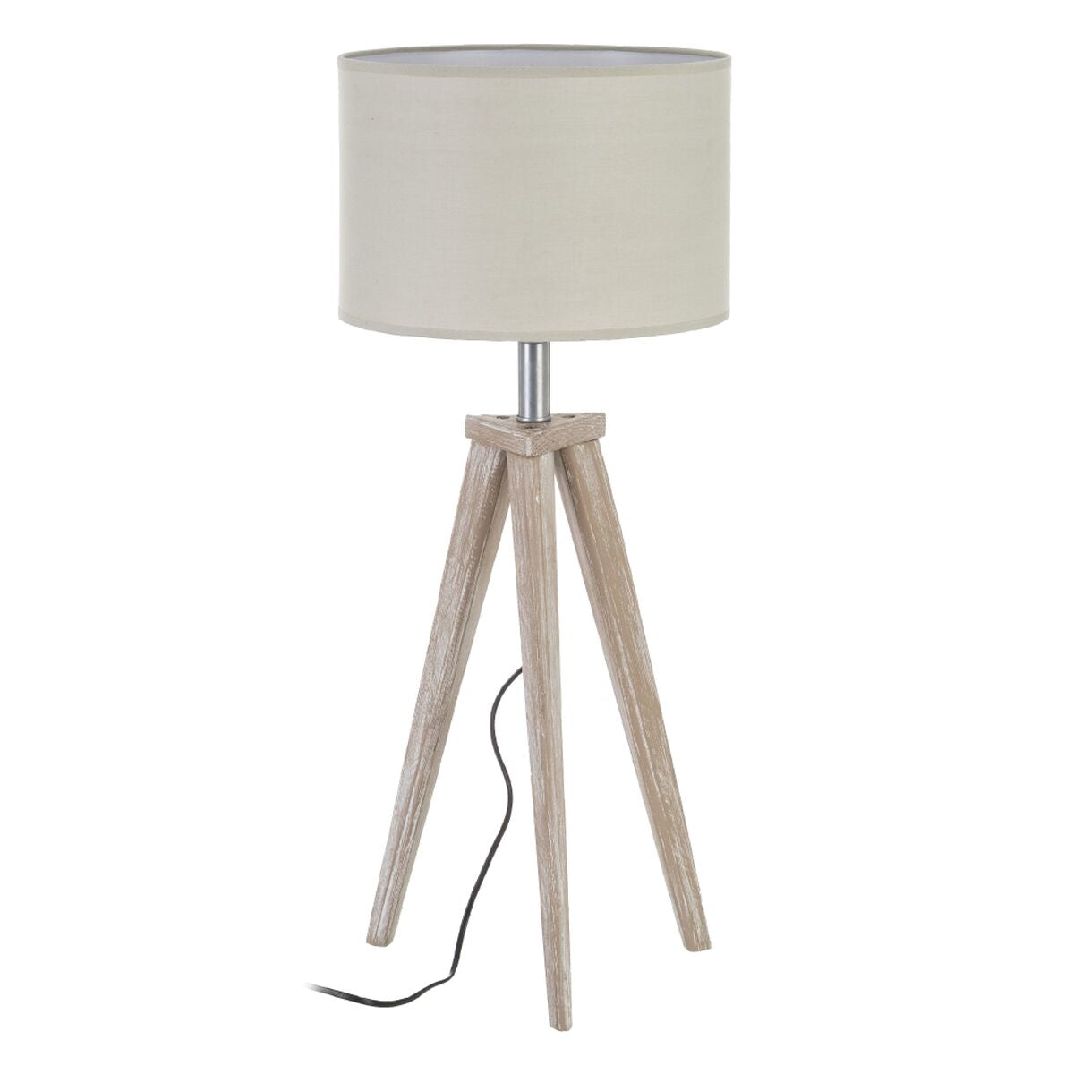 Table Lamp White Wood 60 W 240V 220 V 240 V 30 x 30 x 71 cm