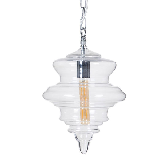 Ceiling Lamp Silver Metal Crystal 40 W 220-240 V 28 x 28 x 36 cm Modern