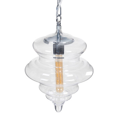 Ceiling Lamp Silver Metal Crystal 40 W 220-240 V 28 x 28 x 36 cm Modern