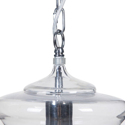 Ceiling Lamp Silver Metal Crystal 40 W 220-240 V 28 x 28 x 36 cm Modern