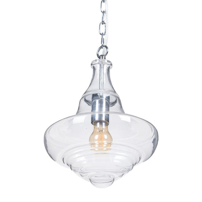 Ceiling Lamp 28 x 28 x 33 cm Crystal Metal Silver