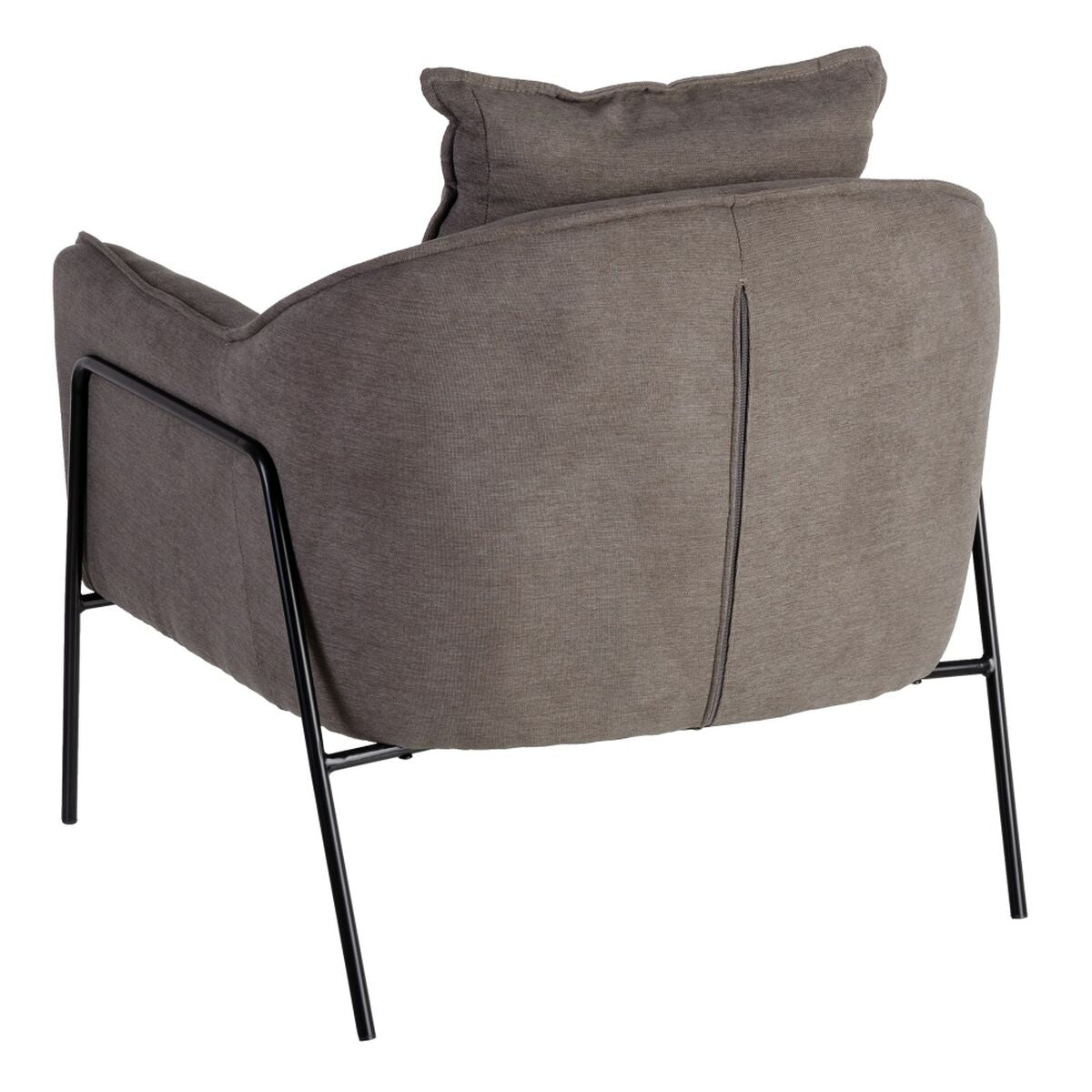 Sillón 76,5 x 70 x 74 cm Tejido Sintético Metal Gris oscuro