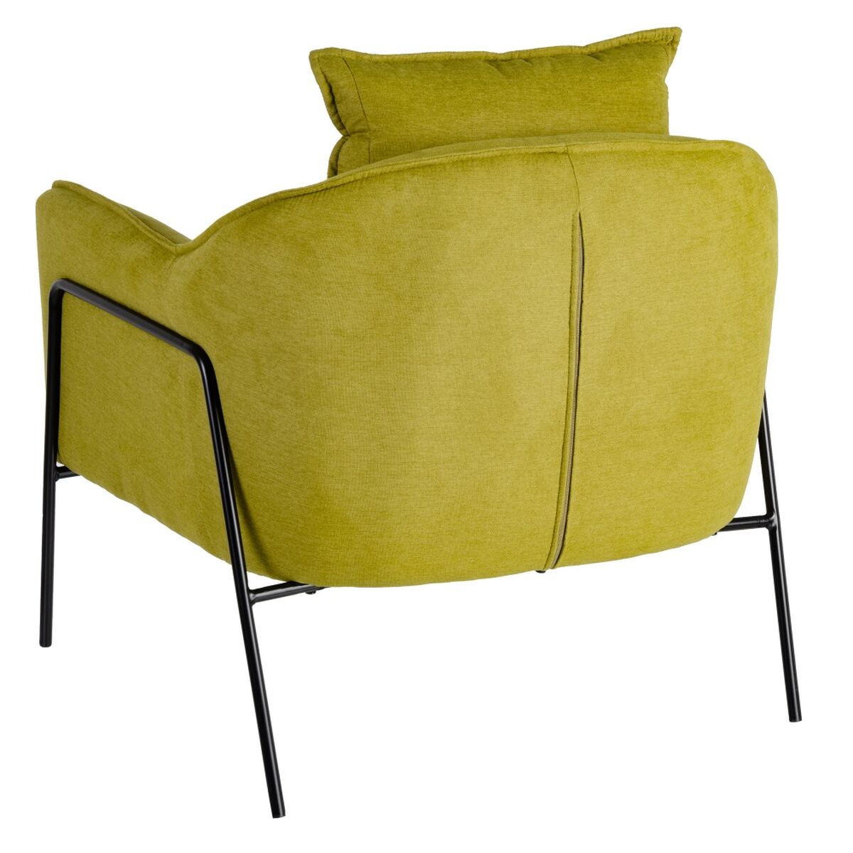 Armchair 76.5 x 70 x 74 cm Synthetic Fabric Metal Green