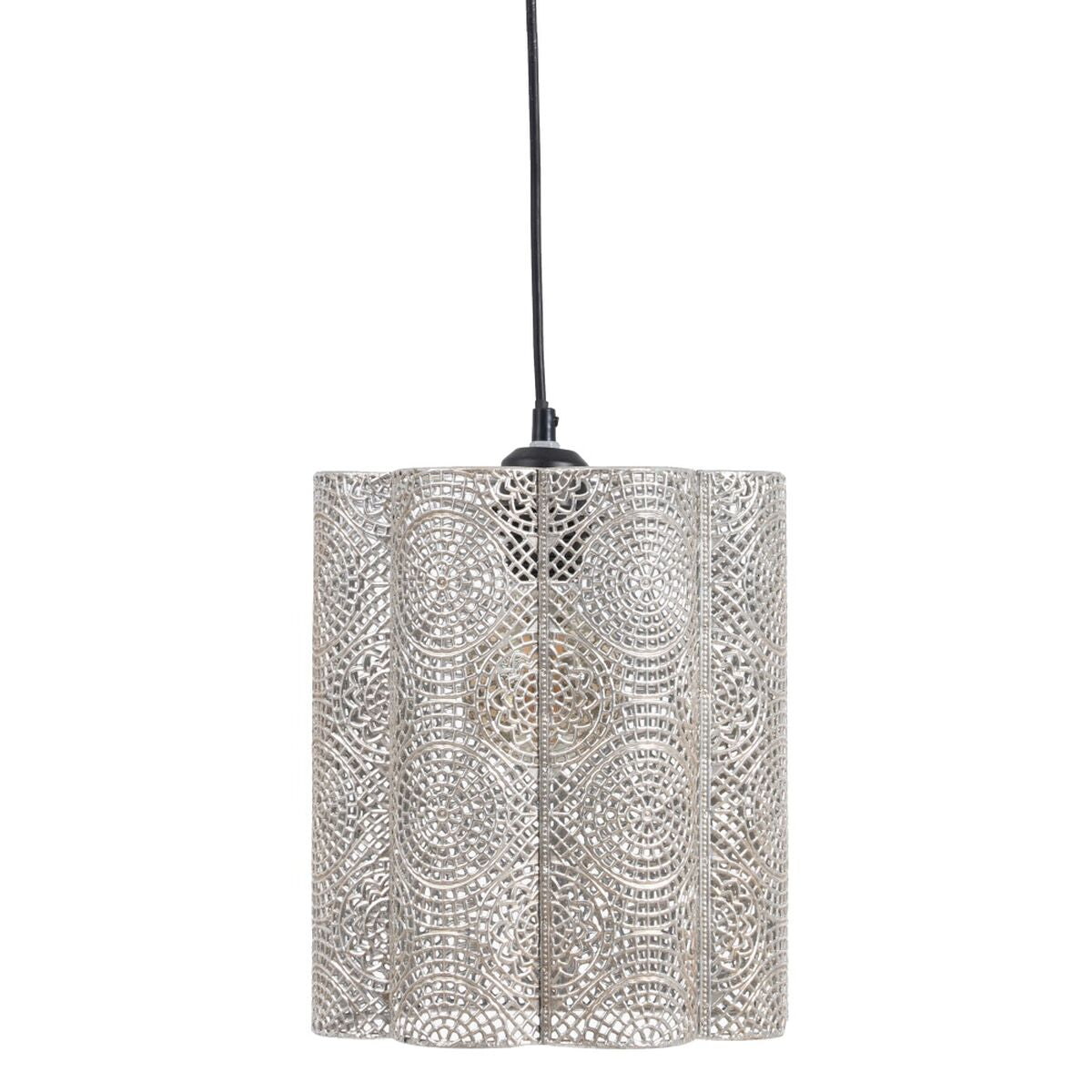 Ceiling Lamp 24 x 24 x 30.5 cm Silver Metal