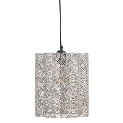 Ceiling Lamp 24 x 24 x 30.5 cm Silver Metal