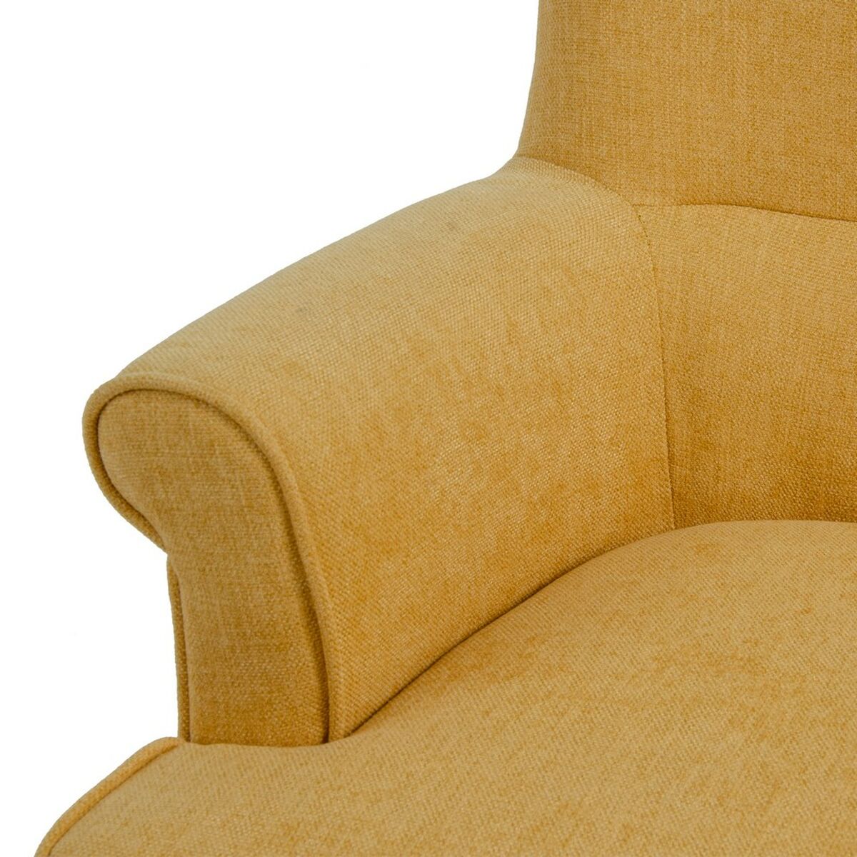 Sillón 77 x 64 x 88 cm Tejido Sintético Madera Mostaza