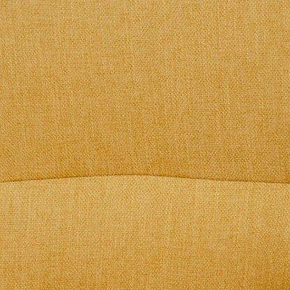 Sillón 77 x 64 x 88 cm Tejido Sintético Madera Mostaza