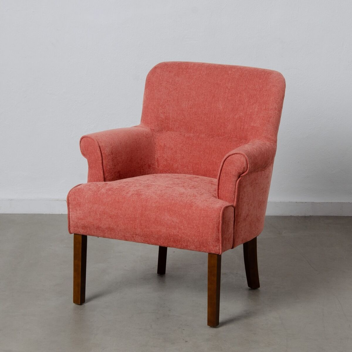 Armchair 77 x 64 x 88 cm Synthetic Fabric Dark Red Wood