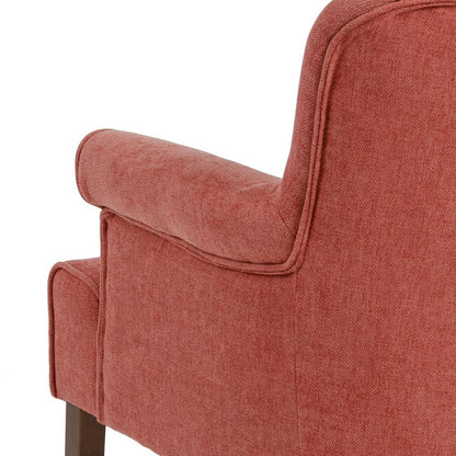 Armchair 77 x 64 x 88 cm Synthetic Fabric Dark Red Wood