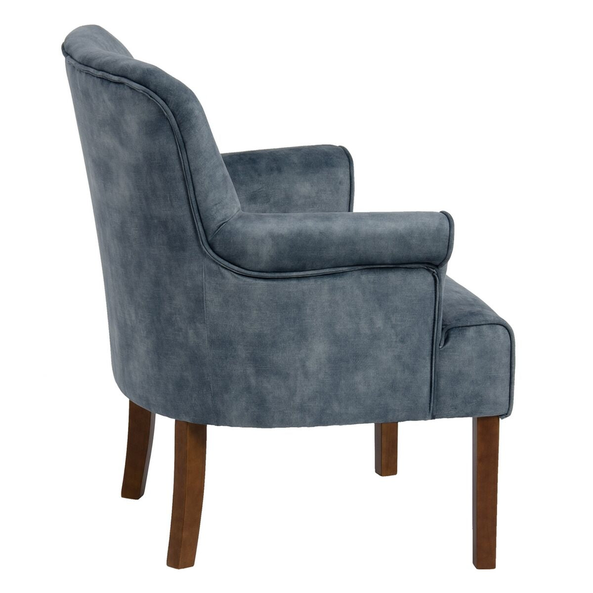 Armchair 77 x 64 x 88 cm Synthetic Fabric Light Blue Wood