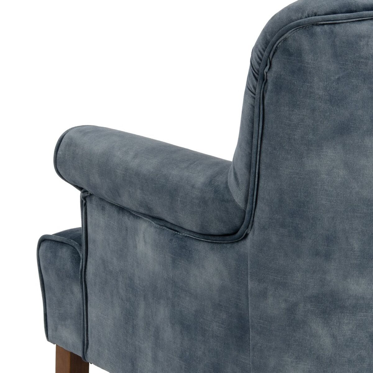 Armchair 77 x 64 x 88 cm Synthetic Fabric Light Blue Wood