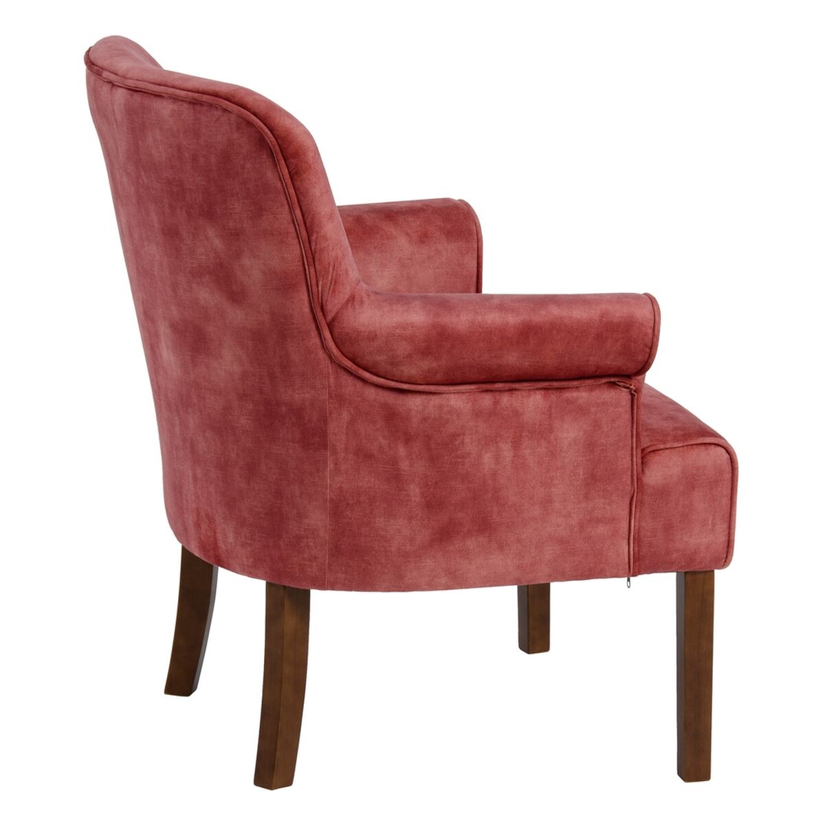 Armchair 77 x 64 x 88 cm Synthetic Fabric Dark Red Wood