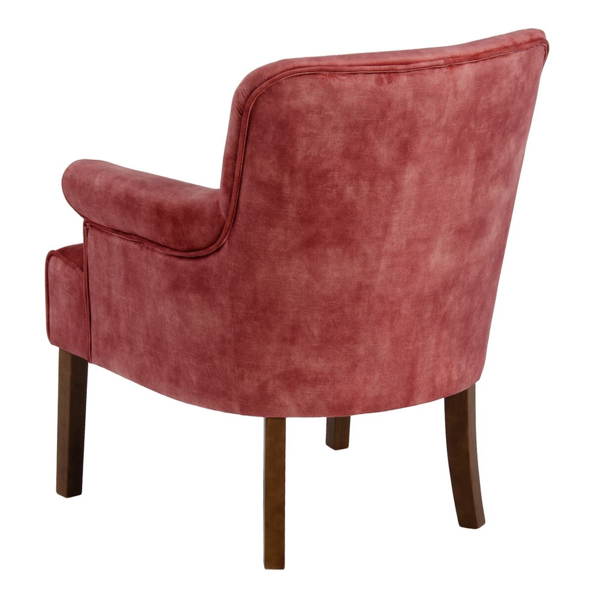 Armchair 77 x 64 x 88 cm Synthetic Fabric Dark Red Wood