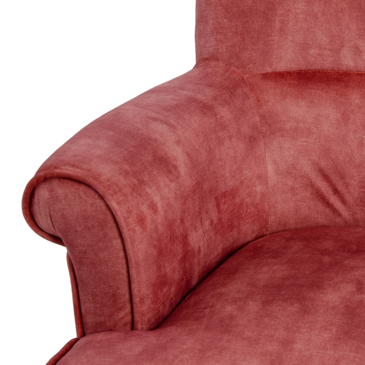 Sillón 77 x 64 x 88 cm Tejido Sintético Madera Rojo Oscuro